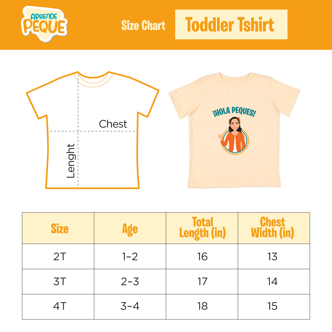 Hola Peques – Toddler Orange Tee